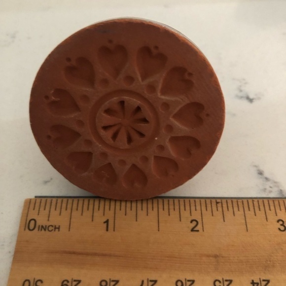 RYCRAFT Terracotta Cookie Stamps x 3 With Recipe Book VTG - Picture 5 of 14